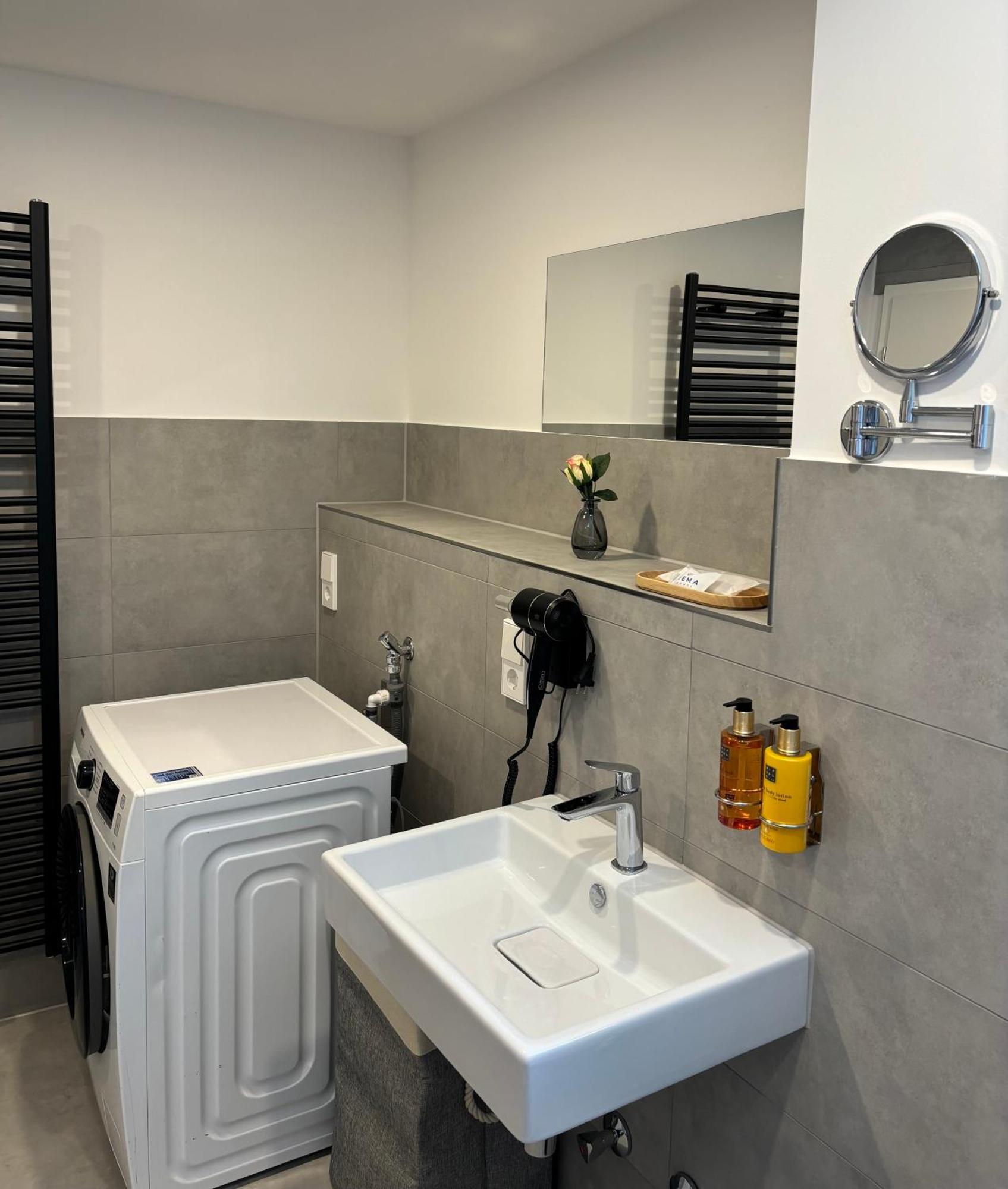Gesamte Wohnung, Kueche, Parkplatz, Terrasse Бад Белинген Екстериор снимка
